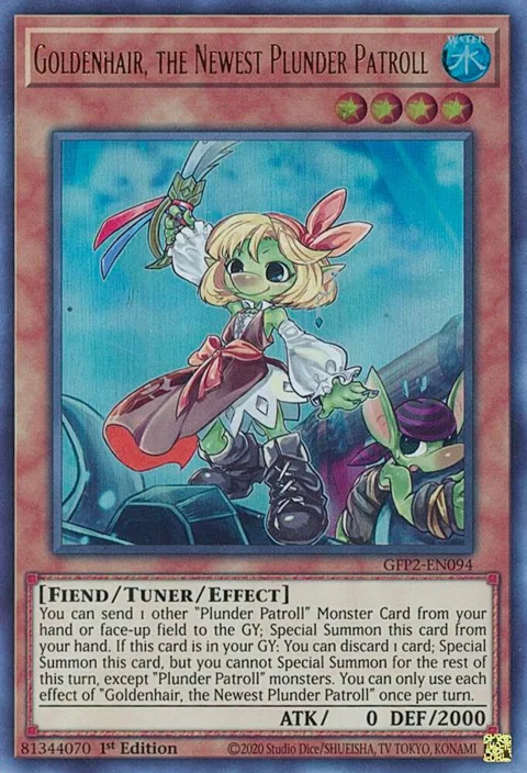 Goldenhair, the Newest Plunder Patroll GFP2-EN094 Yu-Gi-Oh card from Ghosts From the Past: The 2nd Haunting