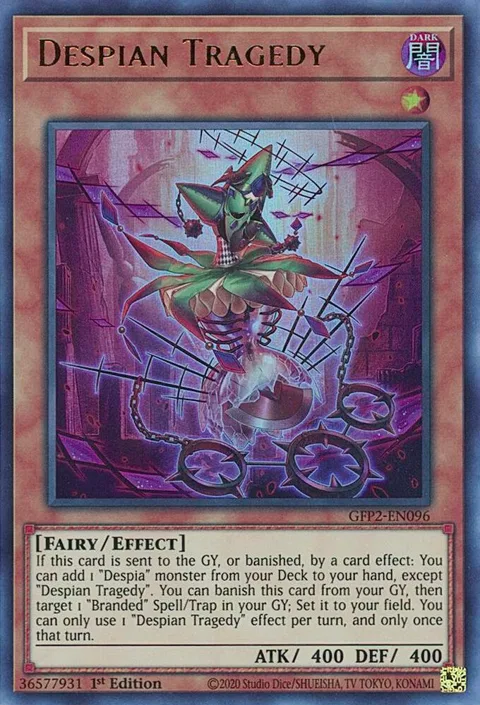 Despian Tragedy GFP2-EN096 Yu-Gi-Oh card from Ghosts From the Past: The 2nd Haunting