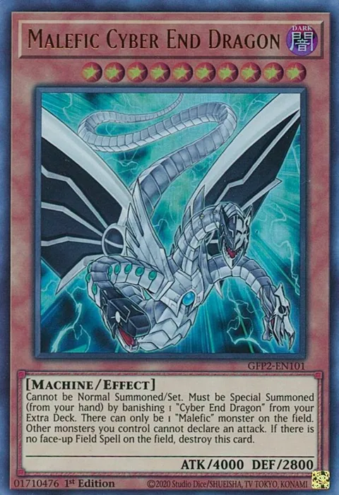 Malefic Cyber End Dragon GFP2-EN101 Yu-Gi-Oh card from Ghosts From the Past: The 2nd Haunting