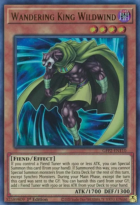 Wandering King Wildwind GFP2-EN110 Yu-Gi-Oh card from Ghosts From the Past: The 2nd Haunting