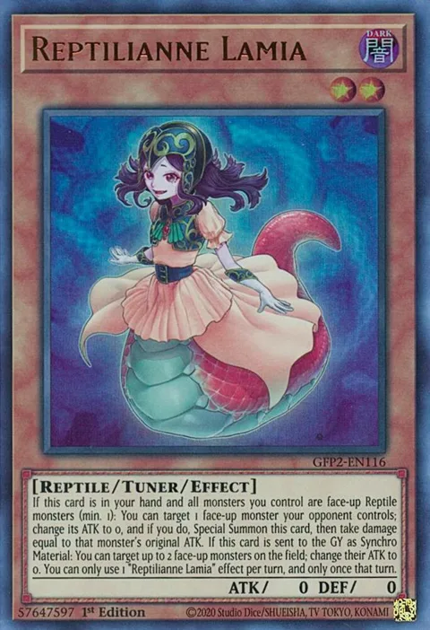 Reptilianne Lamia GFP2-EN116 Yu-Gi-Oh card from Ghosts From the Past: The 2nd Haunting