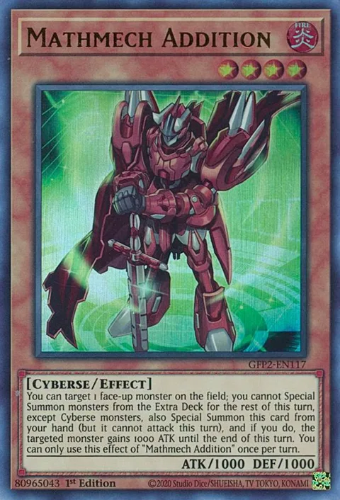 Mathmech Addition GFP2-EN117 Yu-Gi-Oh card from Ghosts From the Past: The 2nd Haunting
