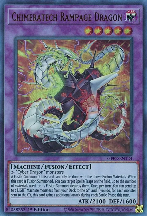 Chimeratech Rampage Dragon GFP2-EN124 Yu-Gi-Oh card from Ghosts From the Past: The 2nd Haunting