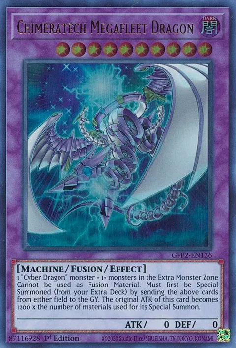 Chimeratech Megafleet Dragon GFP2-EN126 Yu-Gi-Oh card from Ghosts From the Past: The 2nd Haunting
