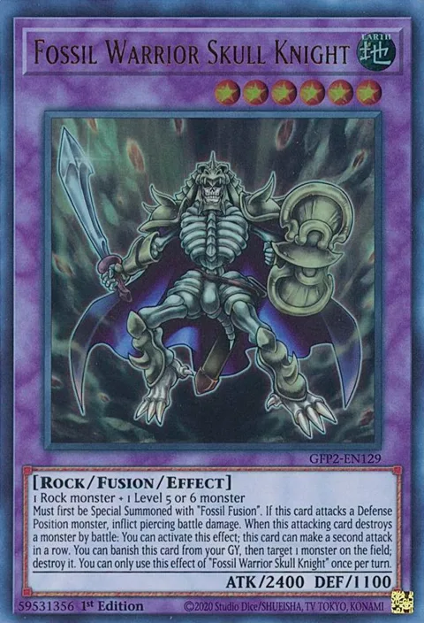 Fossil Warrior Skull Knight GFP2-EN129 Yu-Gi-Oh card from Ghosts From the Past: The 2nd Haunting