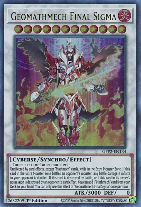 Geomathmech Final Sigma GFP2-EN134 Yu-Gi-Oh card from Ghosts From the Past: The 2nd Haunting