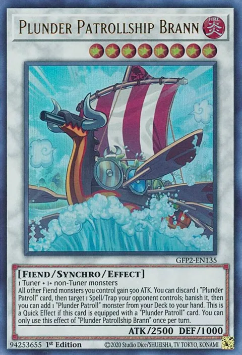 Plunder Patrollship Brann GFP2-EN135 Yu-Gi-Oh card from Ghosts From the Past: The 2nd Haunting