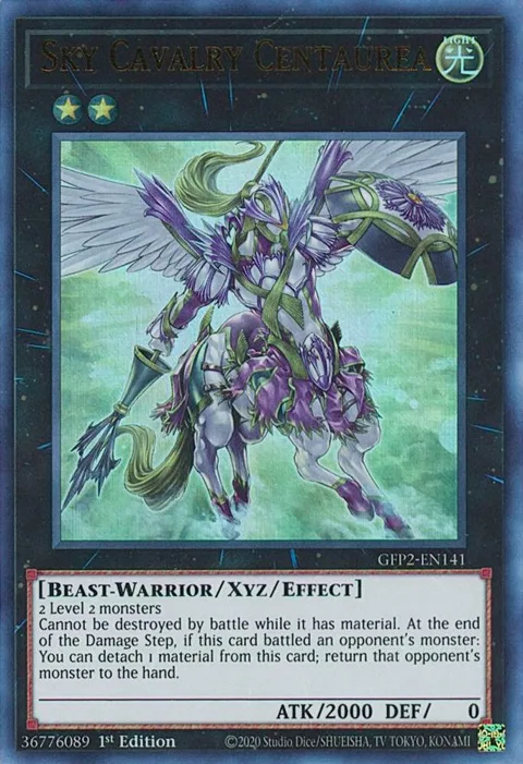Sky Cavalry Centaurea GFP2-EN141 Yu-Gi-Oh card from Ghosts From the Past: The 2nd Haunting