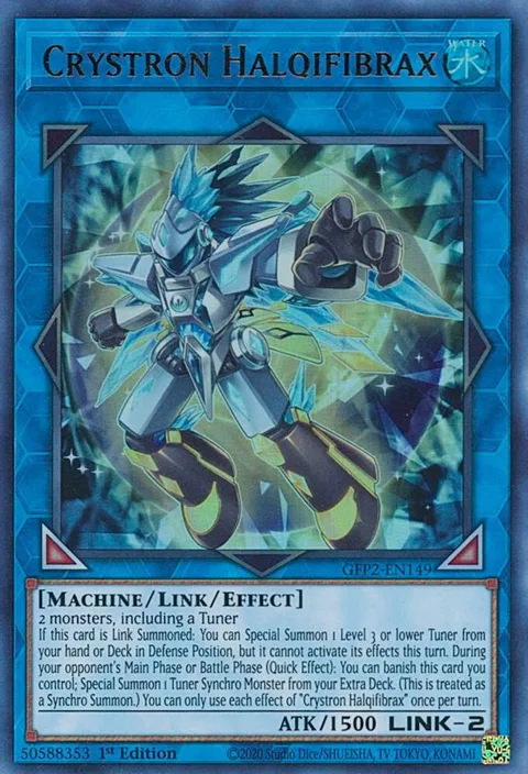 Crystron Halqifibrax GFP2-EN149 Yu-Gi-Oh card from Ghosts From the Past: The 2nd Haunting