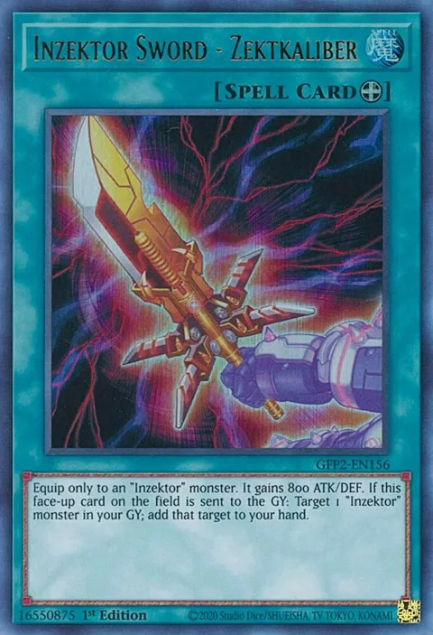 Inzektor Sword - Zektkaliber GFP2-EN156 Yu-Gi-Oh card from Ghosts From the Past: The 2nd Haunting