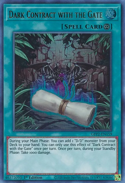 Dark Contract with the Gate GFP2-EN159 Yu-Gi-Oh card from Ghosts From the Past: The 2nd Haunting