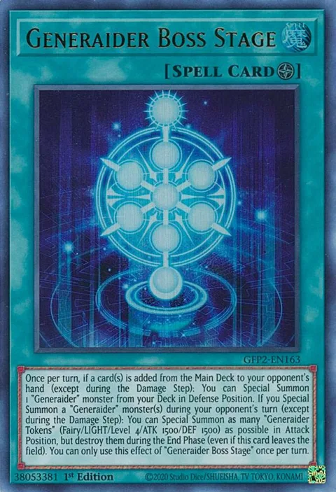 Generaider Boss Stage GFP2-EN163 Yu-Gi-Oh card from Ghosts From the Past: The 2nd Haunting
