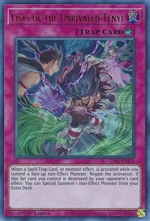 Fists of the Unrivaled Tenyi GFP2-EN174 Yu-Gi-Oh card from Ghosts From the Past: The 2nd Haunting