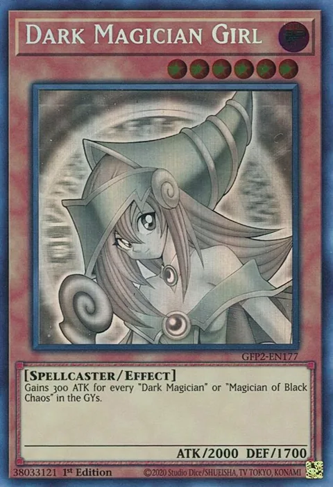 Dark Magician Girl Ghost Rare GFP2-EN177 Yu-Gi-Oh card from Ghosts From the Past: The 2nd Haunting