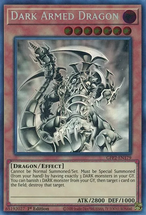 Dark Armed Dragon Ghost Rare GFP2-EN179 Yu-Gi-Oh card from Ghosts From the Past: The 2nd Haunting