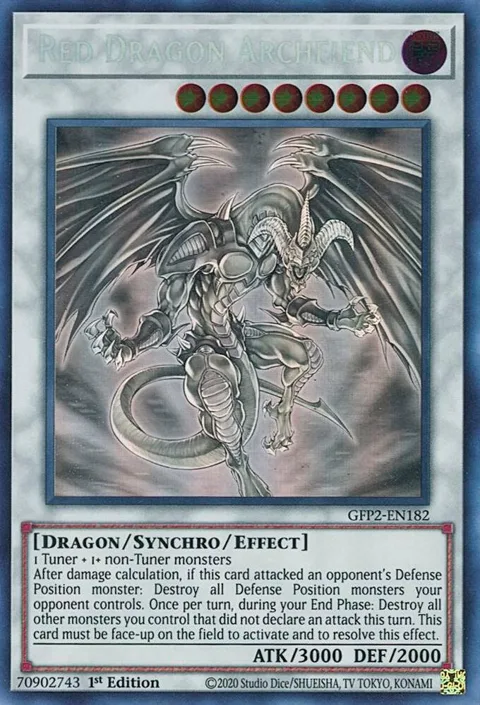 Red Dragon Archfiend Ghost Rare GFP2-EN182 Yu-Gi-Oh card from Ghosts From the Past: The 2nd Haunting
