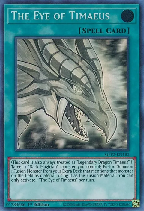 The Eye of Timaeus Ghost Rare GFP2-EN183 Yu-Gi-Oh card from Ghosts From the Past: The 2nd Haunting