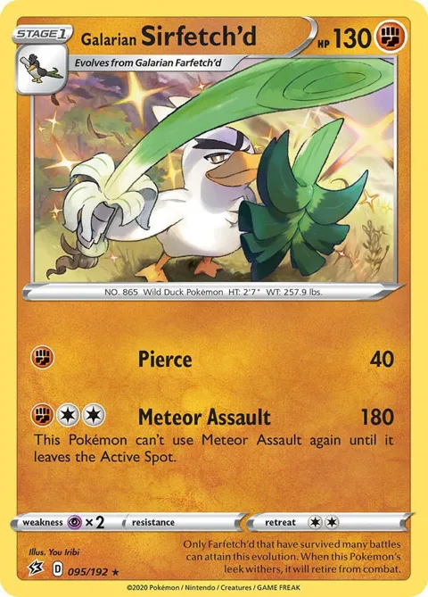 Galarian Sirfetch'd - 95/192 #095/192 Pokémon card from Deck Exclusives