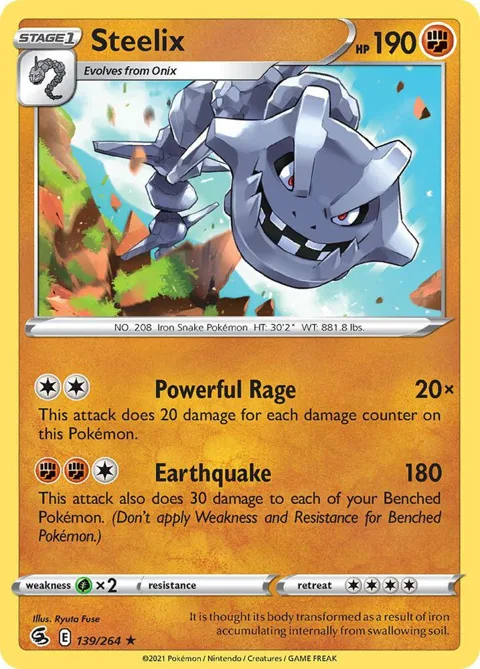 Steelix #139/264 Pokémon card from Deck Exclusives