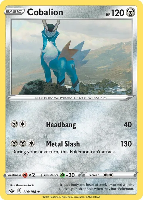 Cobalion #114/198 Pokémon card from Deck Exclusives