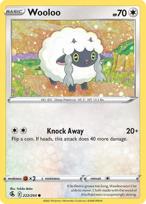Wooloo - 222/264 Cosmos Holo #222/264 Holofoil Pokémon card from Miscellaneous Cards & Products