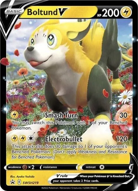 Boltund V #SWSH219 Holofoil Pokémon card from Sword & Shield Promo Cards