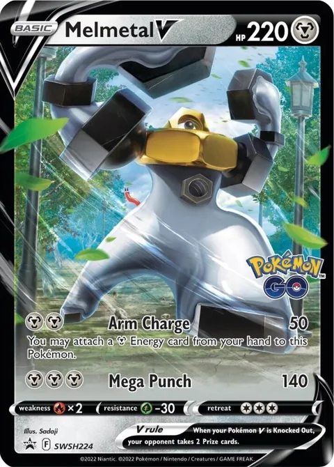 Melmetal V #SWSH224 Holofoil Pokémon card from Sword & Shield Promo Cards