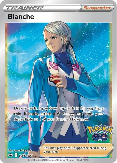 Blanche #SWSH227 Holofoil Pokémon card from Sword & Shield Promo Cards