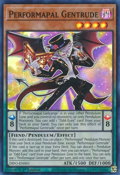 Performapal Gentrude DIFO-EN001 Yu-Gi-Oh card from Dimension Force