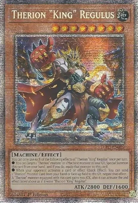 Therion "King" Regulus Starlight Rare DIFO-EN007 Yu-Gi-Oh card from Dimension Force