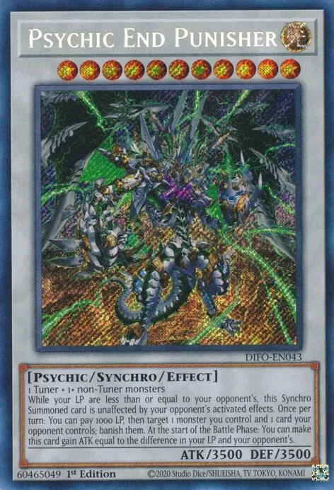 Psychic End Punisher DIFO-EN043 Yu-Gi-Oh card from Dimension Force