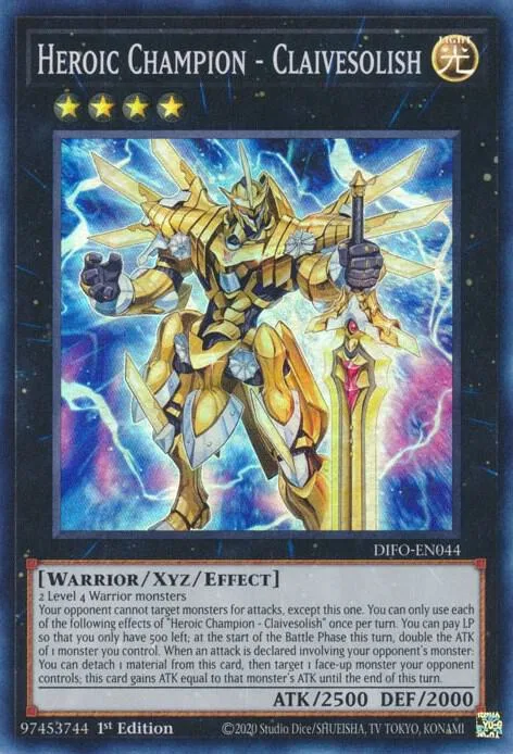 Heroic Champion - Claivesolish DIFO-EN044 Yu-Gi-Oh card from Dimension Force