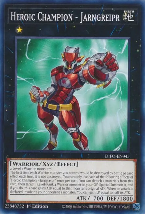 Heroic Champion - Jarngreipr DIFO-EN045 Yu-Gi-Oh card from Dimension Force
