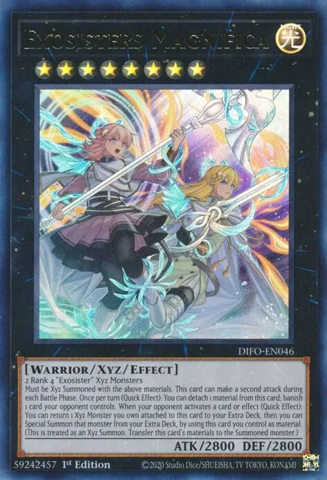 Exosisters Magnifica DIFO-EN046 Yu-Gi-Oh card from Dimension Force