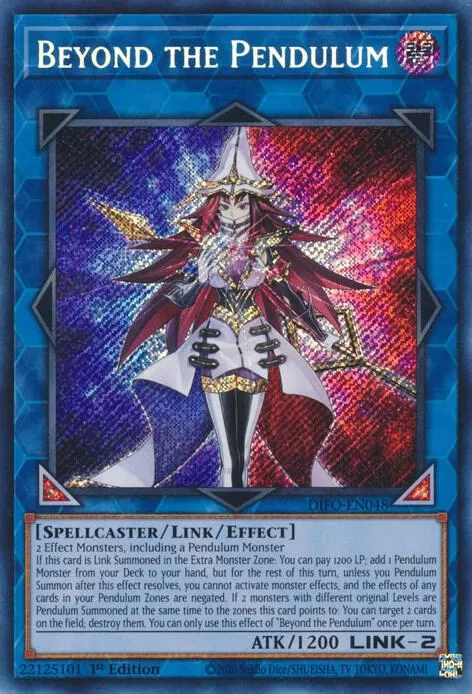 Beyond the Pendulum DIFO-EN048 Yu-Gi-Oh card from Dimension Force