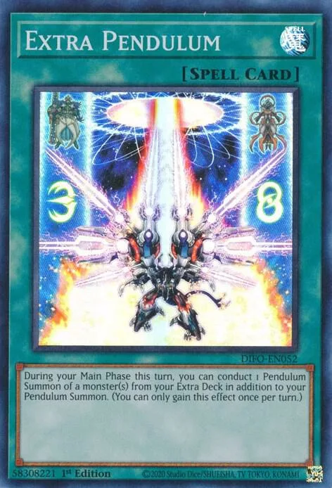Extra Pendulum DIFO-EN052 Yu-Gi-Oh card from Dimension Force