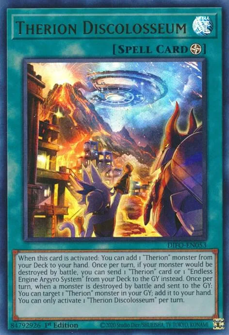 Therion Discolosseum DIFO-EN053 Yu-Gi-Oh card from Dimension Force