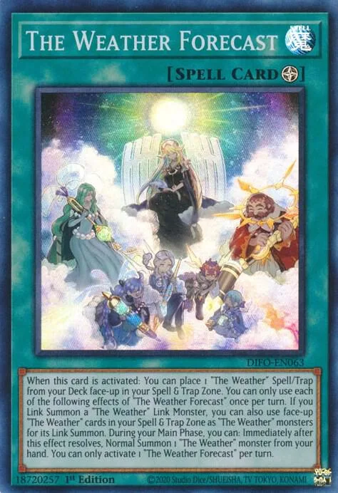 The Weather Forecast DIFO-EN063 Yu-Gi-Oh card from Dimension Force