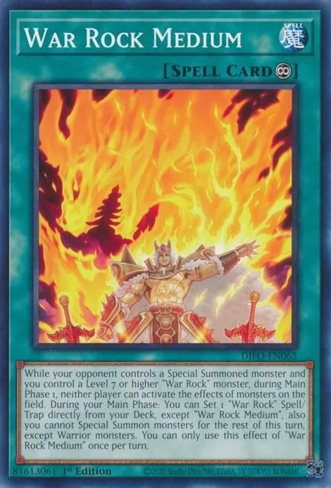 War Rock Medium DIFO-EN065 Yu-Gi-Oh card from Dimension Force