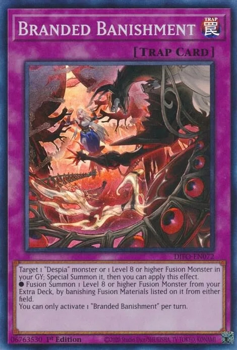 Branded Banishment DIFO-EN072 Yu-Gi-Oh card from Dimension Force