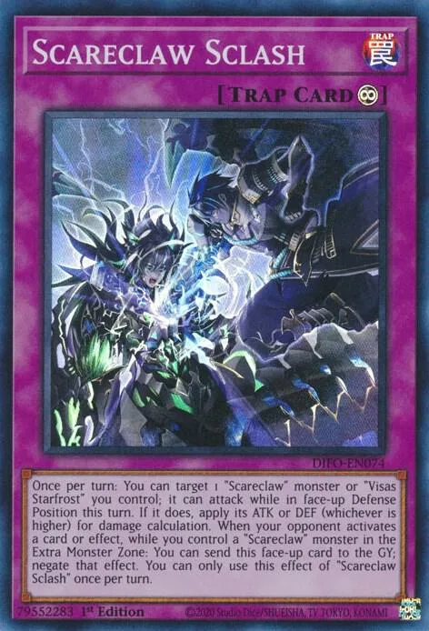 Scareclaw Sclash DIFO-EN074 Yu-Gi-Oh card from Dimension Force