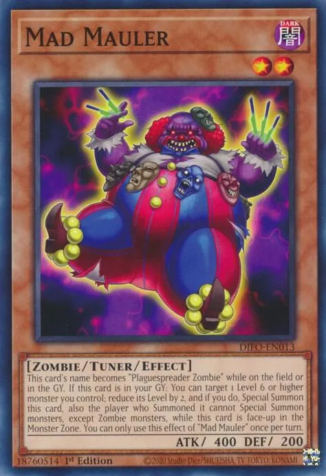 Mad Mauler DIFO-EN013 Yu-Gi-Oh card from Dimension Force