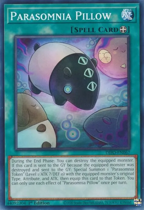 Parasomnia Pillow DIFO-EN067 Yu-Gi-Oh card from Dimension Force