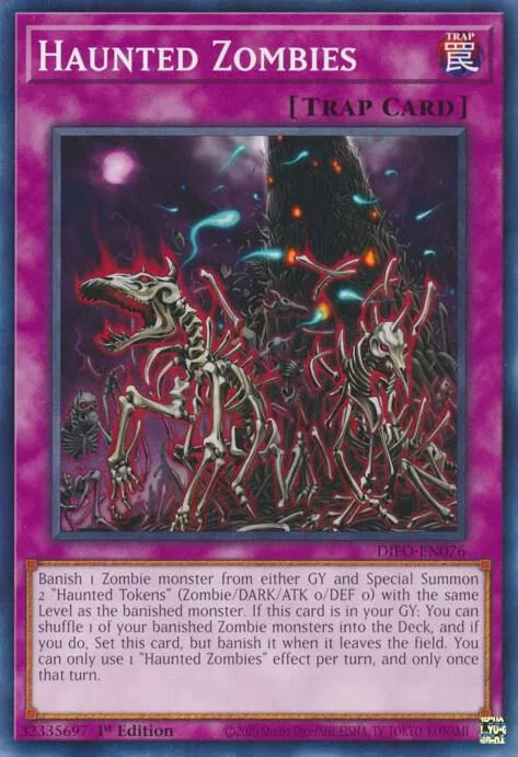 Haunted Zombies DIFO-EN076 Yu-Gi-Oh card from Dimension Force