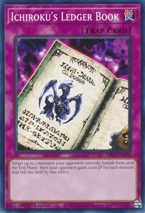 Ichiroku's Ledger Book DIFO-EN078 Yu-Gi-Oh card from Dimension Force