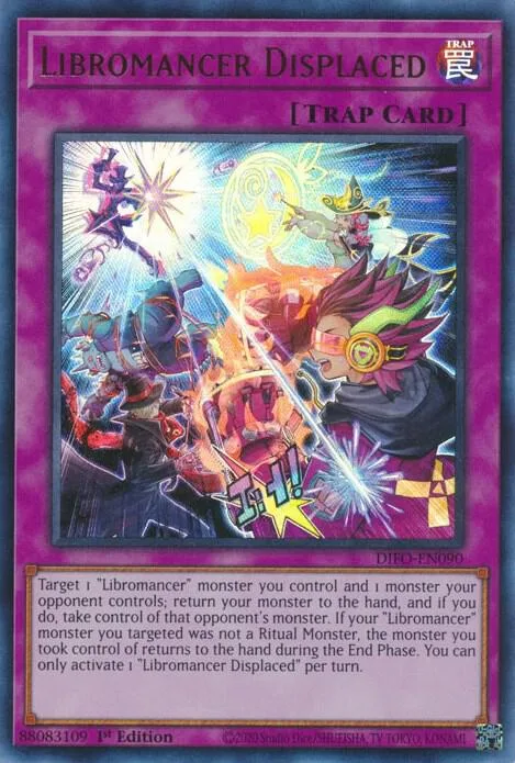 Libromancer Displaced DIFO-EN090 Yu-Gi-Oh card from Dimension Force