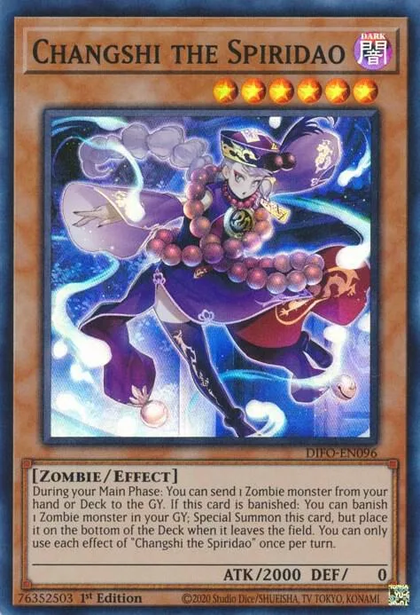 Changshi the Spiridao DIFO-EN096 Yu-Gi-Oh card from Dimension Force