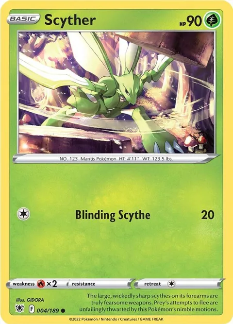 Scyther 004 #004/189 Pokémon card from Astral Radiance