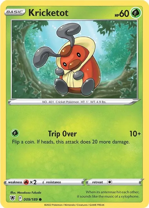 Kricketot #009/189 Pokémon card from Astral Radiance