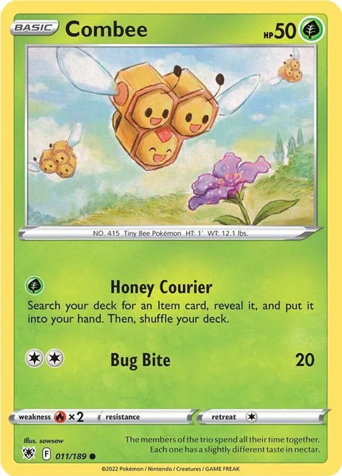 Combee #011/189 Reverse Holofoil Pokémon card from Astral Radiance